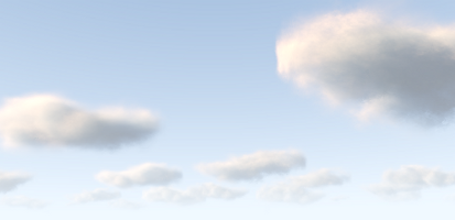 Implementation of a Simple, Efficient Method for Realistic Animation of Clouds